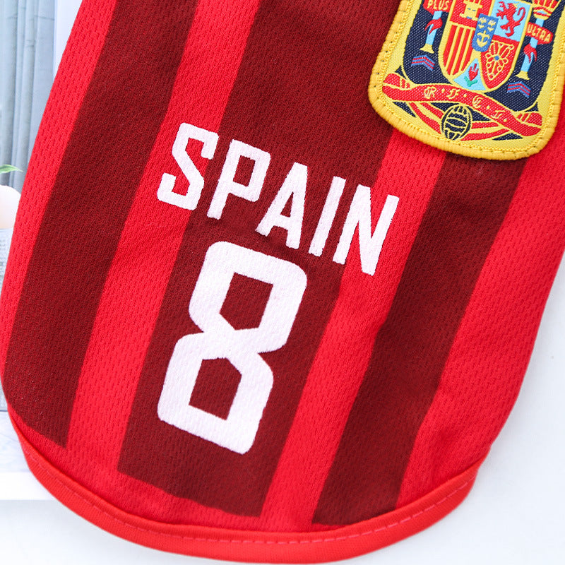World Cup Edition Breathable Pet Soccer Jersey - All Teams & Sizes (XS-6XL)