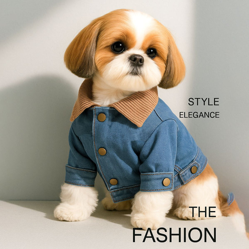 The Pet Edit | Professional Heavy-Duty Pet Winter Collection - Fleece-Lined Denim & Leather Jackets