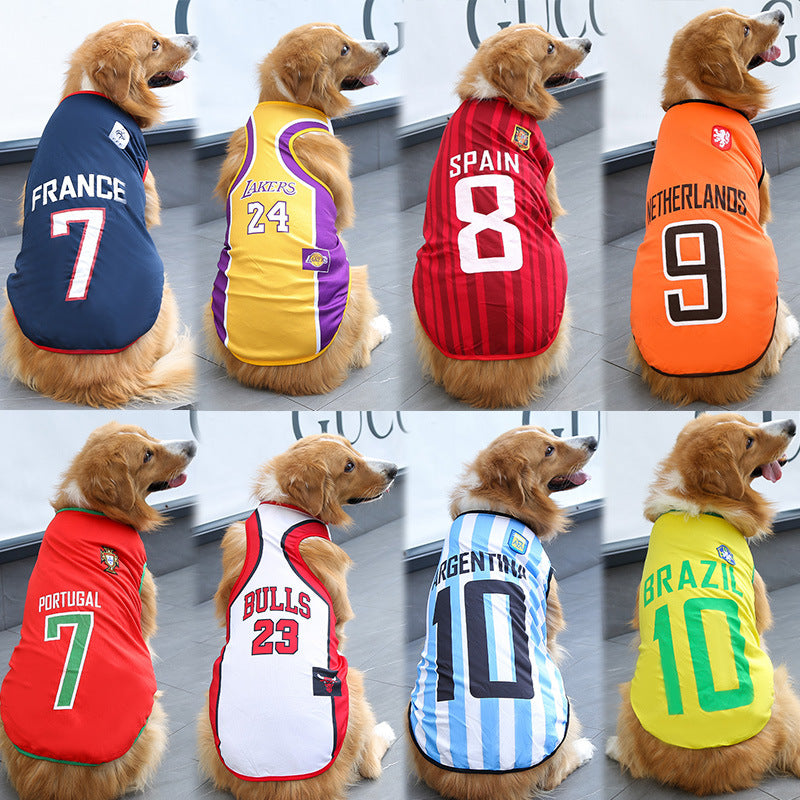World Cup Edition Breathable Pet Soccer Jersey - All Teams & Sizes (XS-6XL)