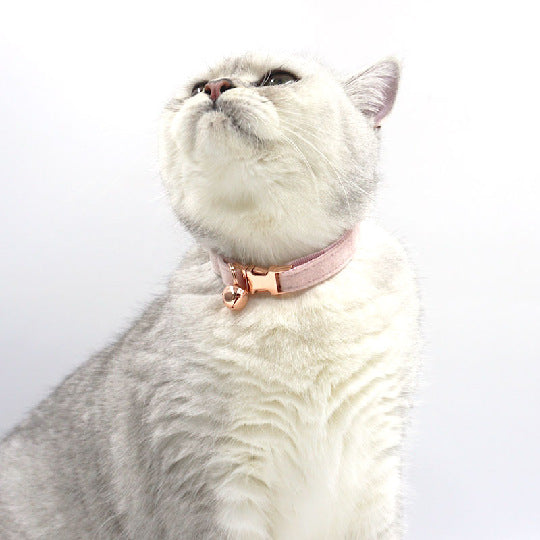 The Pet Edit | Luxury Handcrafted Velvet Collar with Golden Bell - Boutique Collection