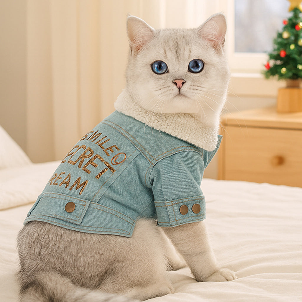 The Pet Edit | Professional Heavy-Duty Pet Winter Collection - Fleece-Lined Denim & Leather Jackets