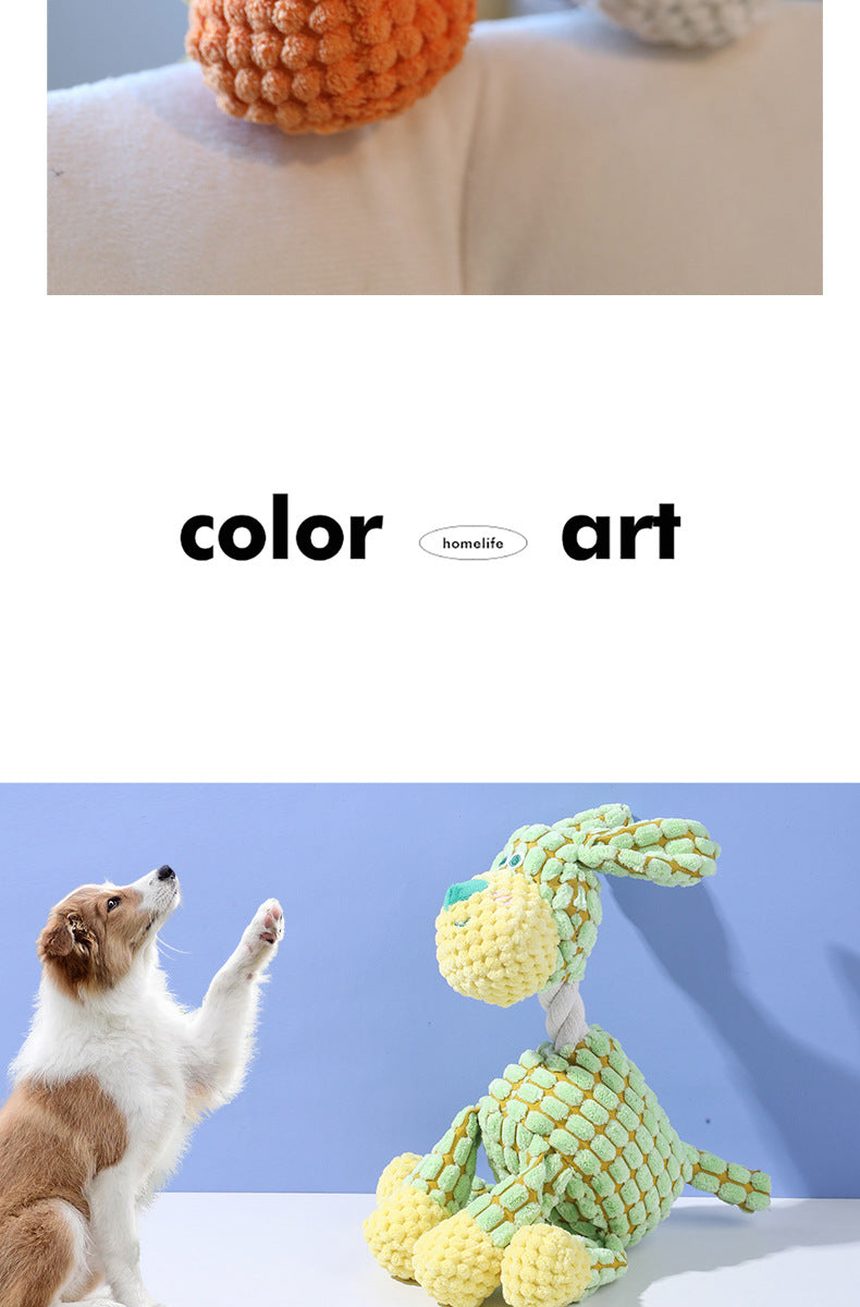 The Pet Edit | Playful Rope-Knot Squeaky Safari Collection