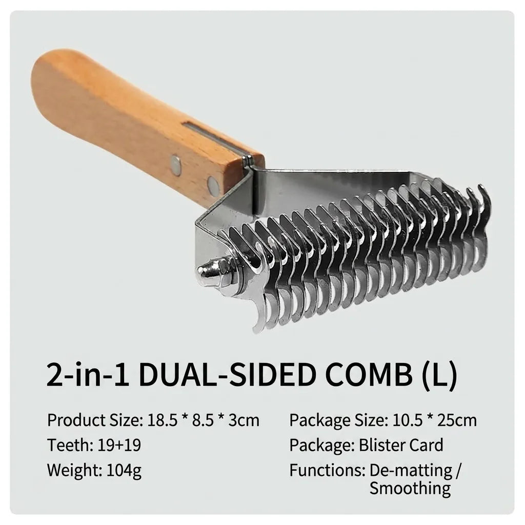 Large (Professional) 2-in-1 Detangling Specification Guide