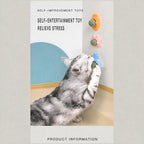 Silvervine catnip ball for cats with pineapple, carrot and cat face shapes