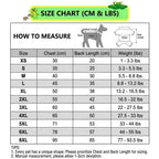 Size Chart (CM & LBS) - Cooling Series