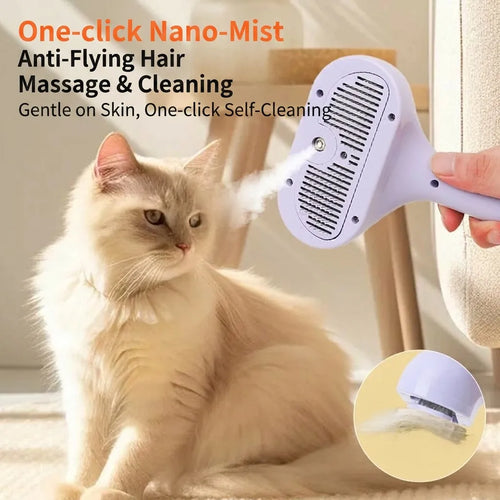 Nano-Mist Grooming Purple Brush