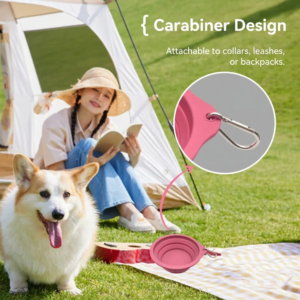 Carabiner Design for Collapsible Pet Bowl