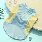 Yellow-Blue Sport Vest (Ice Silk) - Premium Cooling Fabric