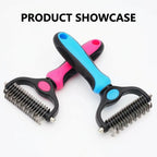 Professional 2-in-1 Pet De-matting & De-shedding Comb - Image 6