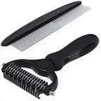 Set: Black Brush + Slicker Comb