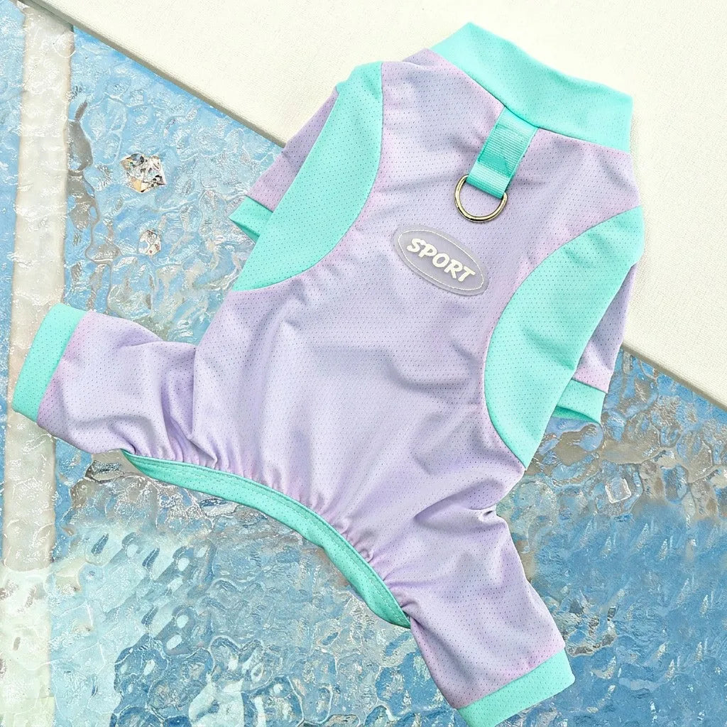Lake Green-Purple Classic Onesie - Premium Cooling Fabric
