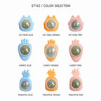 Gall fruit and catnip ball toy with silvervine for indoor cats