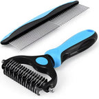 Set: Blue Brush + Slicker Comb