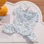 Blue Puppy Tummy-Care Onesie (100% Cotton) Detailed View