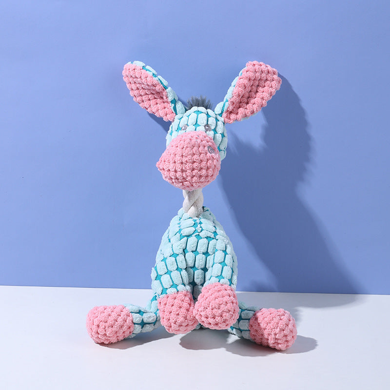 The Pet Edit | Playful Rope-Knot Squeaky Safari Collection