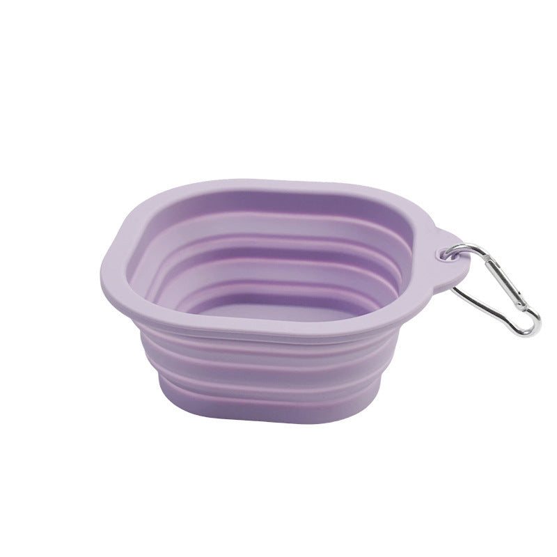 Adventure Collapsible Pet Travel Bowls (2-Pack) - Food Grade Silicone, Lightweight Foldable Dog & Cat Bowls for Hiking, Camping, Road Trips