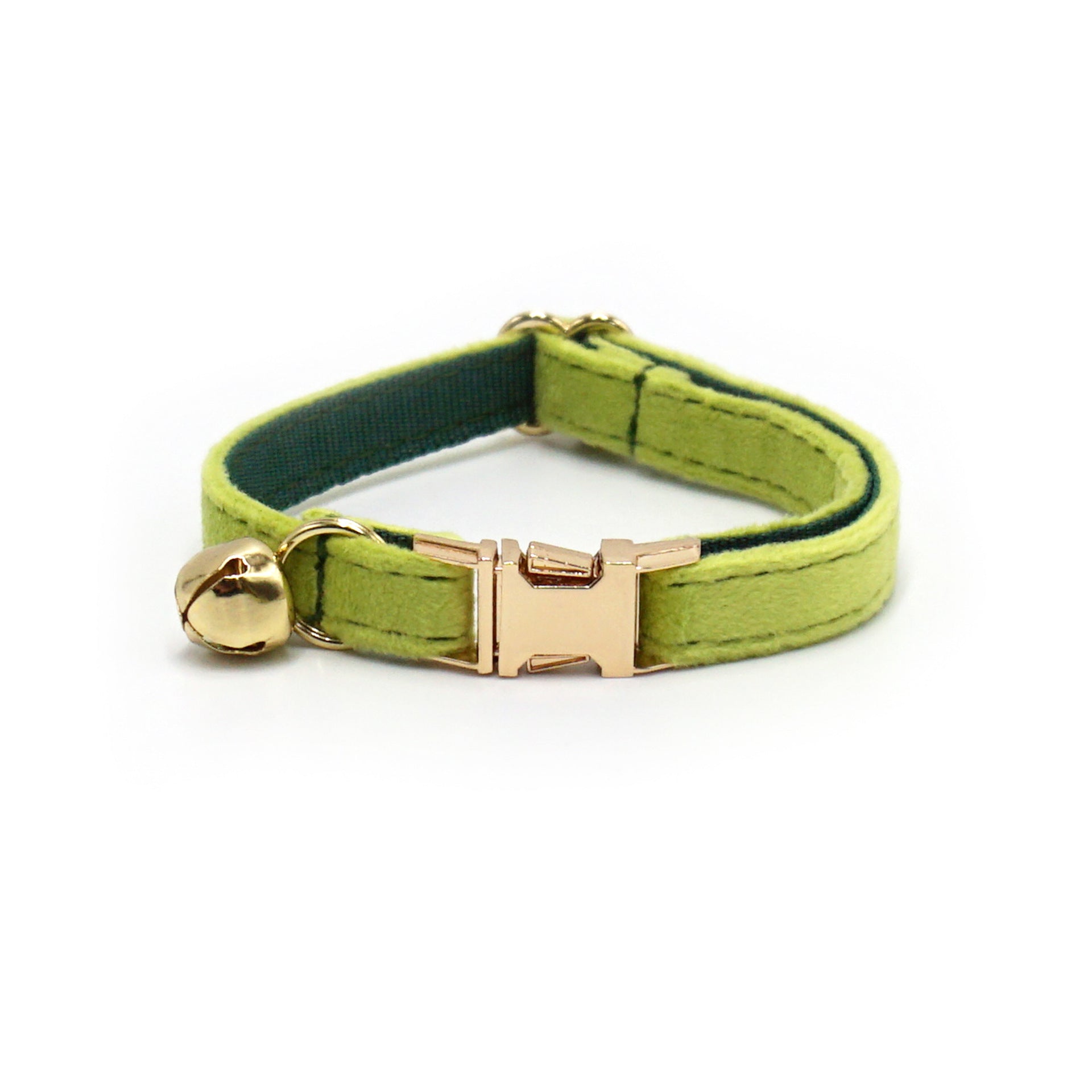 The Pet Edit | Luxury Handcrafted Velvet Collar with Golden Bell - Boutique Collection