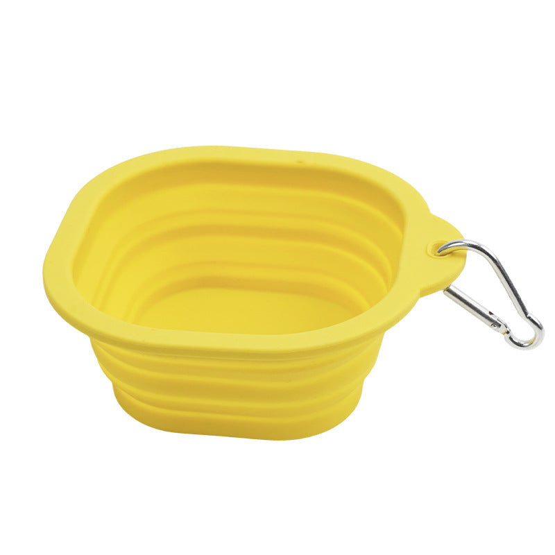 Collapsible Travel Dog Bowl - Portable Food-Grade Silicone with Carabiner