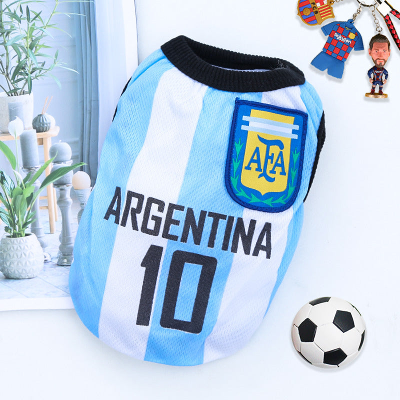 World Cup Edition Breathable Pet Soccer Jersey - All Teams & Sizes (XS-6XL)