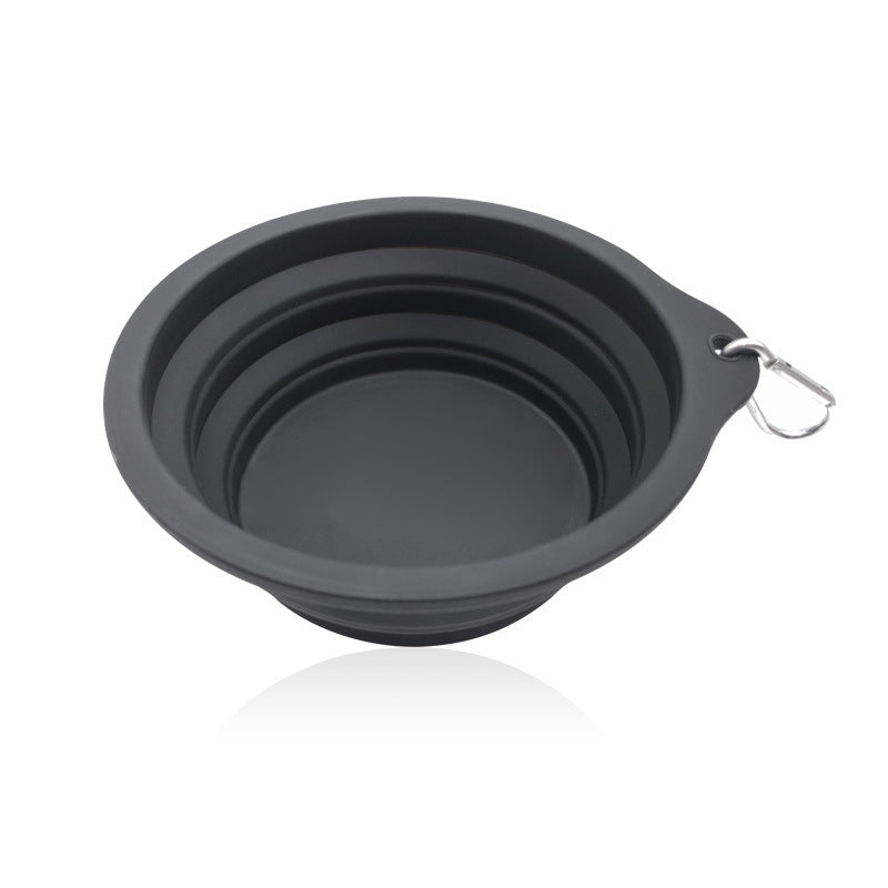 Collapsible Travel Dog Bowl - Portable Food-Grade Silicone with Carabiner