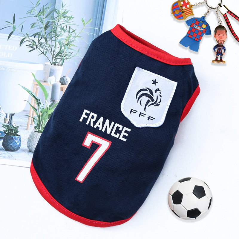 World Cup Edition Breathable Pet Soccer Jersey - All Teams & Sizes (XS-6XL)