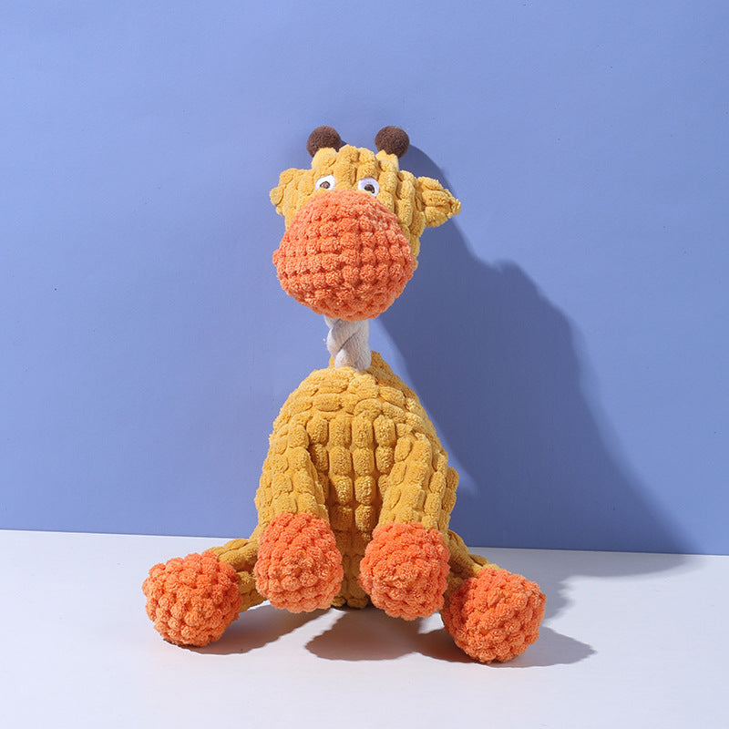 The Pet Edit | Playful Rope-Knot Squeaky Safari Collection