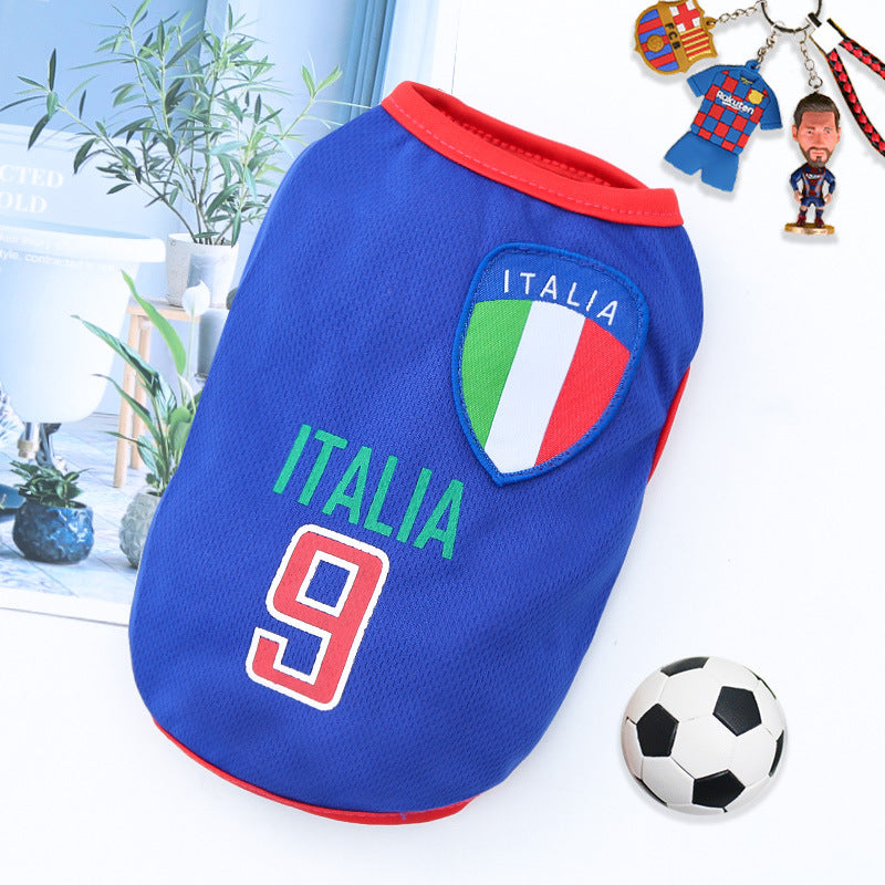 World Cup Edition Breathable Pet Soccer Jersey - All Teams & Sizes (XS-6XL)