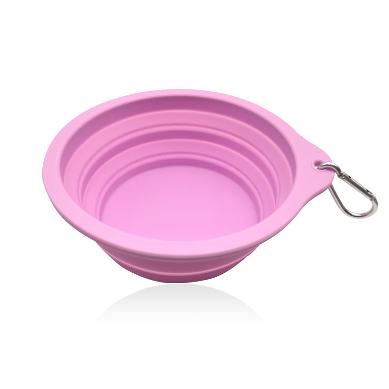 Collapsible Travel Dog Bowl - Portable Food-Grade Silicone with Carabiner
