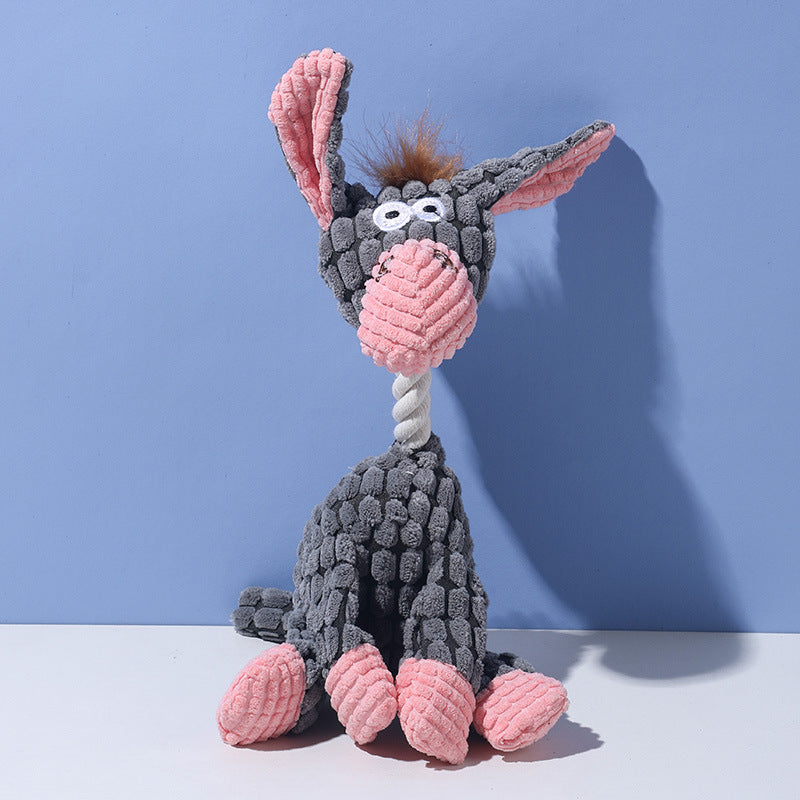 The Pet Edit | Playful Rope-Knot Squeaky Safari Collection