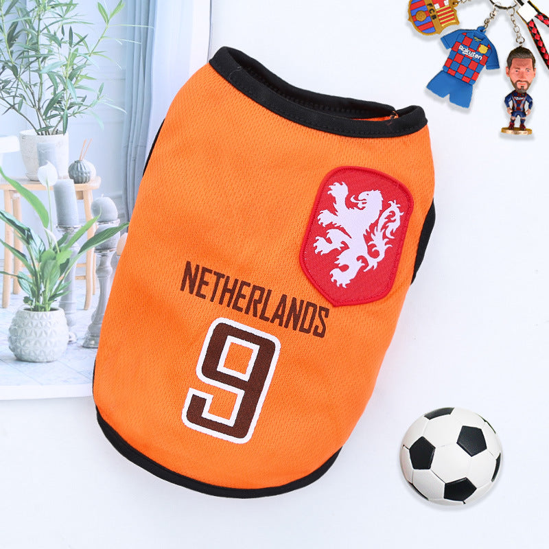 World Cup Edition Breathable Pet Soccer Jersey - All Teams & Sizes (XS-6XL)