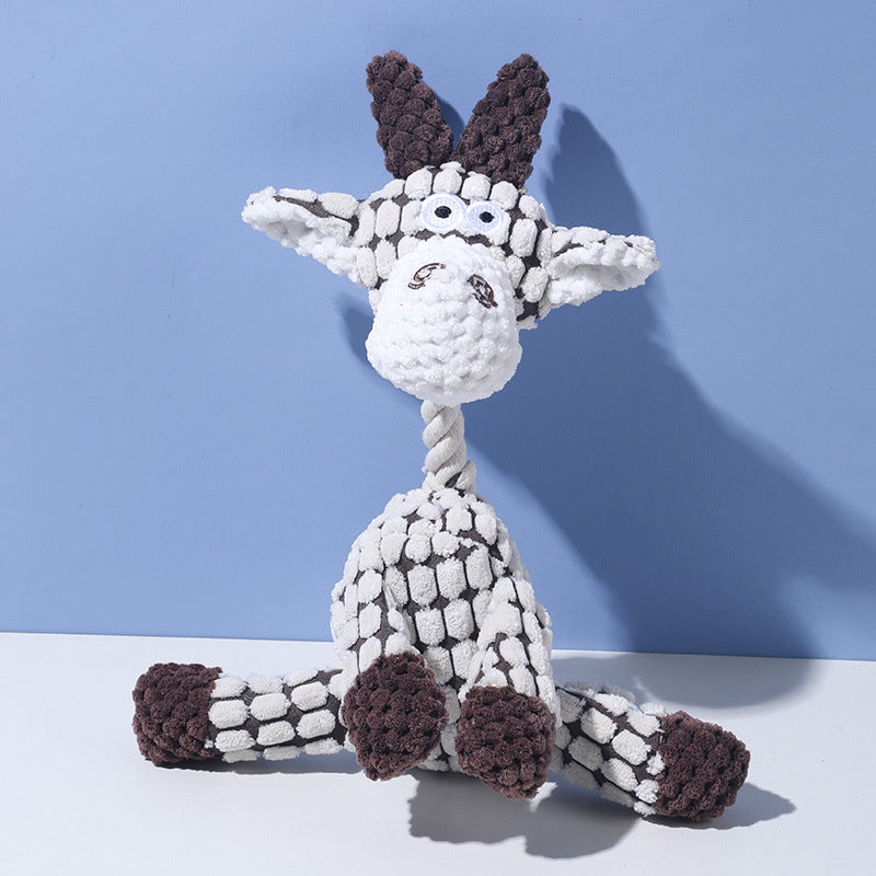 The Pet Edit | Playful Rope-Knot Squeaky Safari Collection