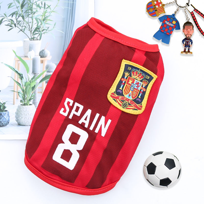 World Cup Edition Breathable Pet Soccer Jersey - All Teams & Sizes (XS-6XL)