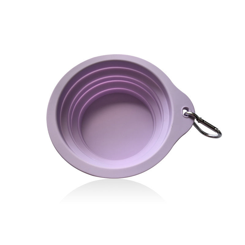 Collapsible Travel Dog Bowl - Portable Food-Grade Silicone with Carabiner
