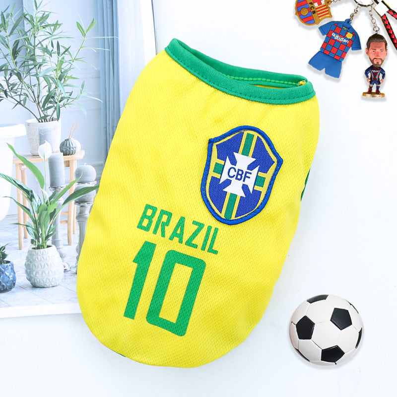 World Cup Edition Breathable Pet Soccer Jersey - All Teams & Sizes (XS-6XL)