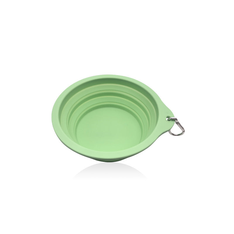 Collapsible Travel Dog Bowl - Portable Food-Grade Silicone with Carabiner