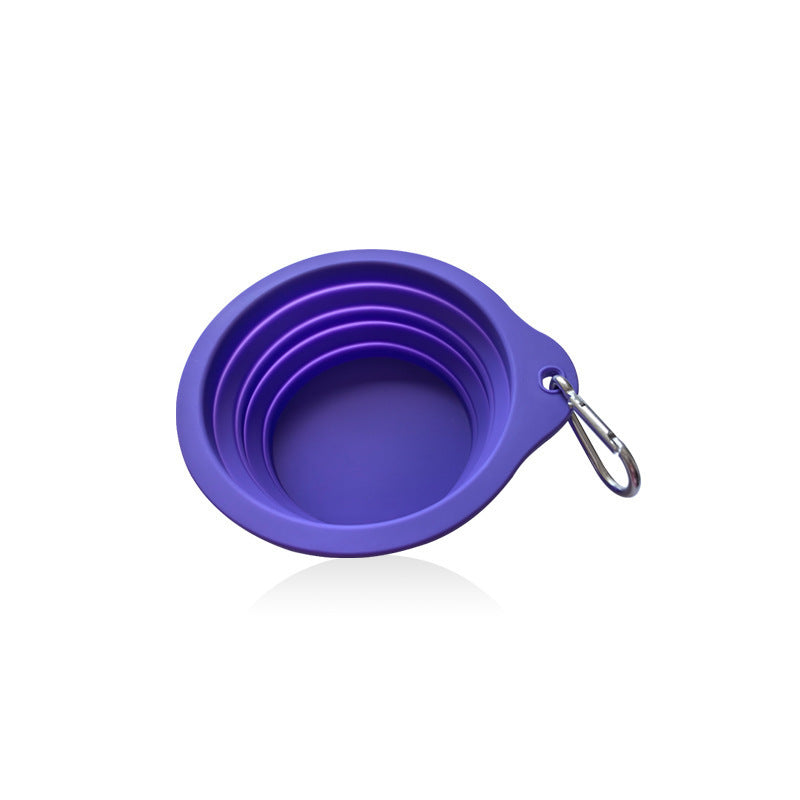 Collapsible Travel Dog Bowl - Portable Food-Grade Silicone with Carabiner
