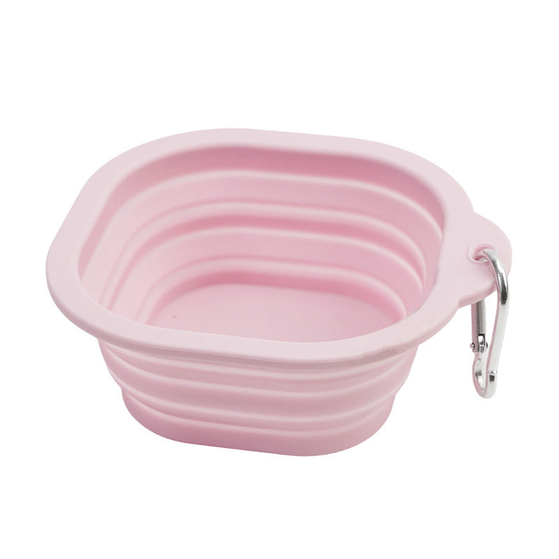 Collapsible Travel Dog Bowl - Portable Food-Grade Silicone with Carabiner